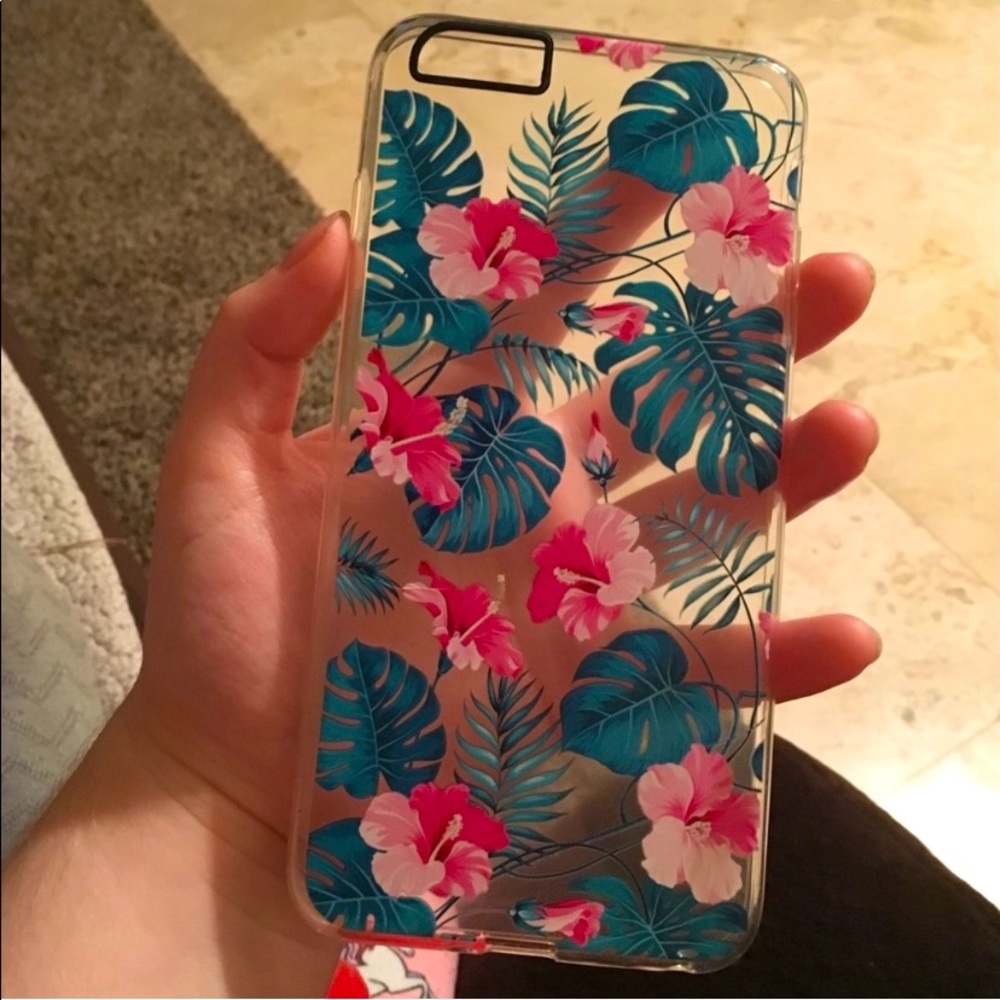 tropical hibiscus iphone 6/6s plus case NWOT🌺